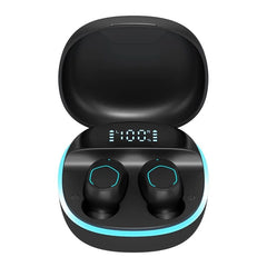 New TWS Earbuds Bluetooth 5.2 Luxury Earphone Smart Digital Touch Wireless Headphones With Mic Waterproof Sports Game Headset YQ12-Black CHINA