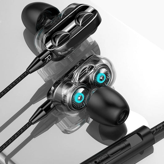 HiFi Stereo Noise Reduction Earphones for iPhone/Android - In-Ear/Over-Ear - 3.5mm Jack