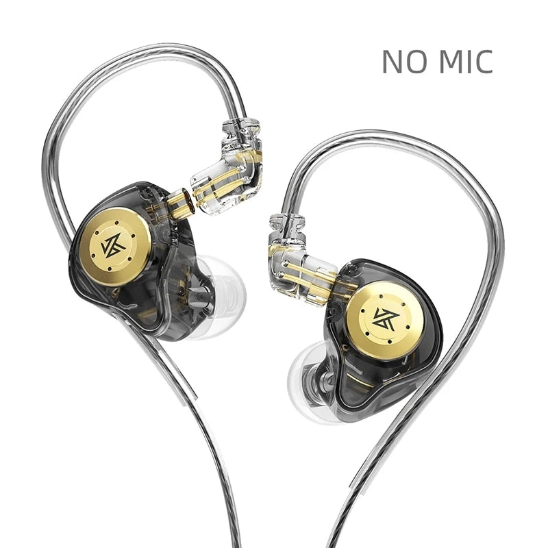 KZ EDX Pro Earphones: Enhanced Bass, Noise Cancelling, Sport Design EDX pro Black No mIC CHINA