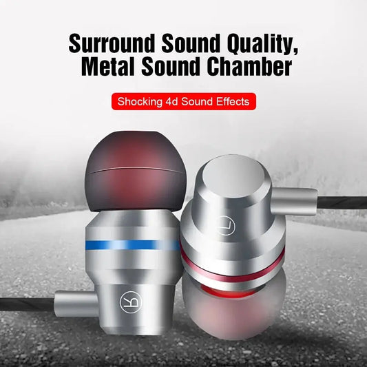 Premium W ired Earphones with Mic - High-Quality Sound, Hands-Free Calling, Universal Compatibility