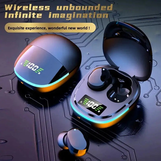 Wireless Bluetooth Headphones with Sports LED Display and Noise Reduction - G9S