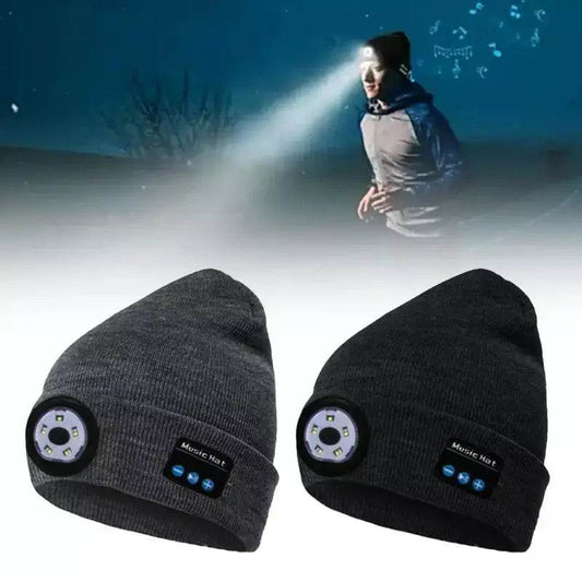 Myaudiosounds - Wireless Bluetooth Beanie with LED Light - MyAudioSounds