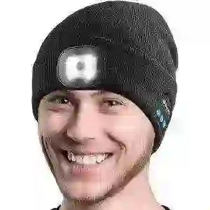 Bluetooth Beanie with LED Light - Stay Cozy and Bright Anywhere - MyAudioSounds