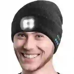 Bluetooth Beanie with LED Light - Stay Cozy and Bright Anywhere - MyAudioSounds