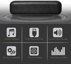Myaudiosounds USB Wired Stereo Soundbar Speakers for Enhanced Audio Experience - MyAudioSounds