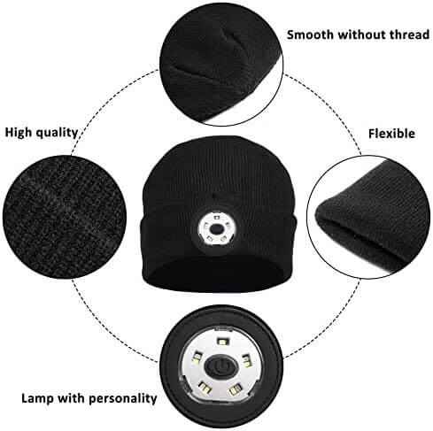 Myaudiosounds Wireless Bluetooth Beanie with LED Lights and Speakers - MyAudioSounds