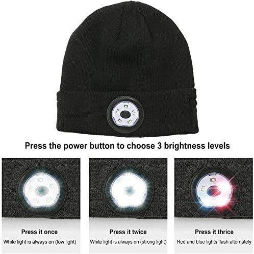 Myaudiosounds - Wireless Bluetooth Beanie with LED and Speakers - MyAudioSounds