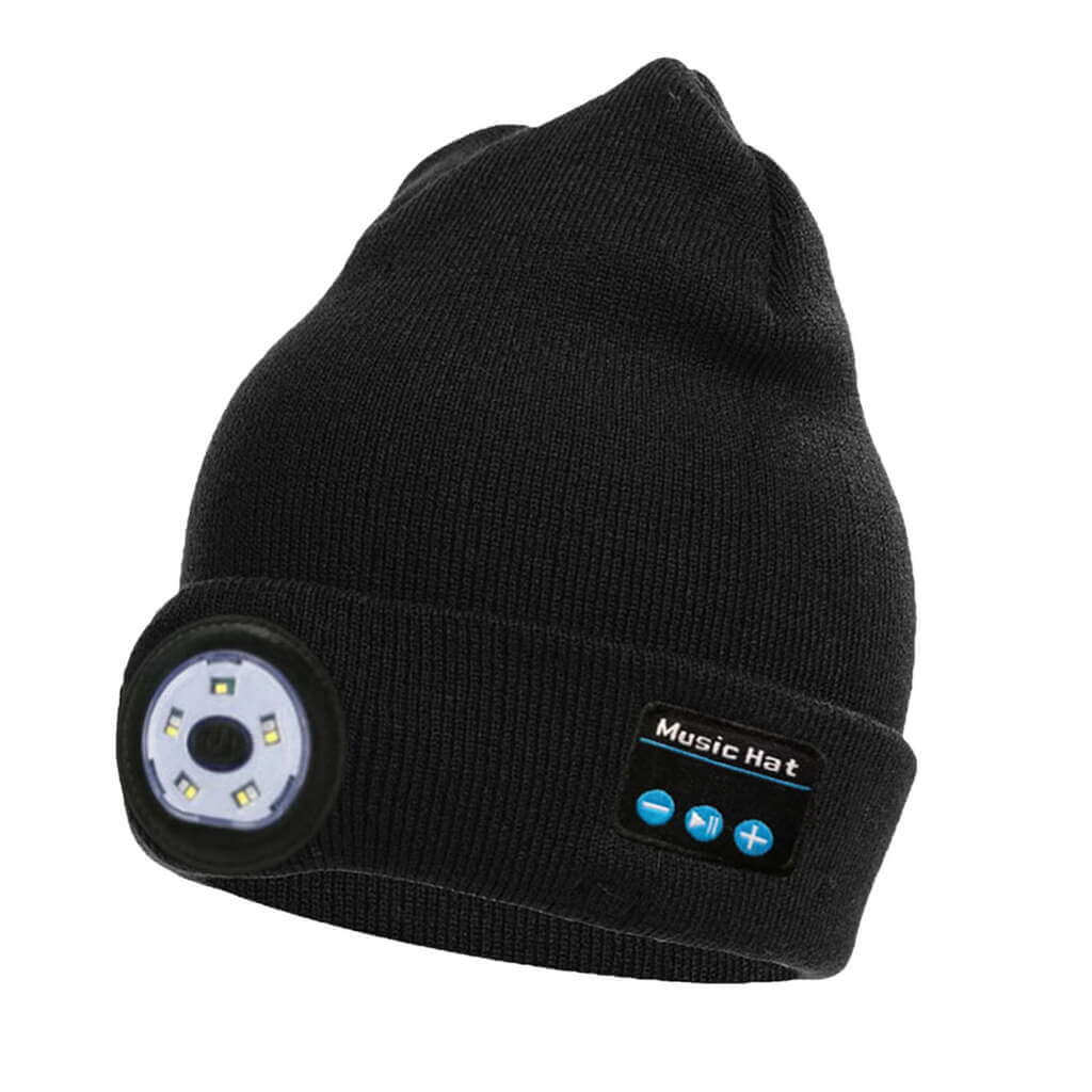 Myaudiosounds Wireless Bluetooth Beanie with LED Lights and Speakers - MyAudioSounds
