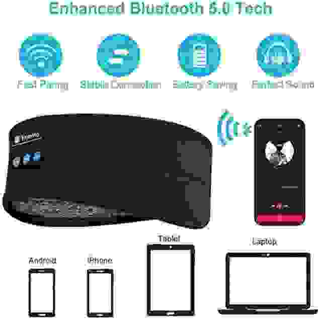 Soft Bluetooth Sleep Eye Mask for Ultimate Comfort and Relaxation - MyAudioSounds