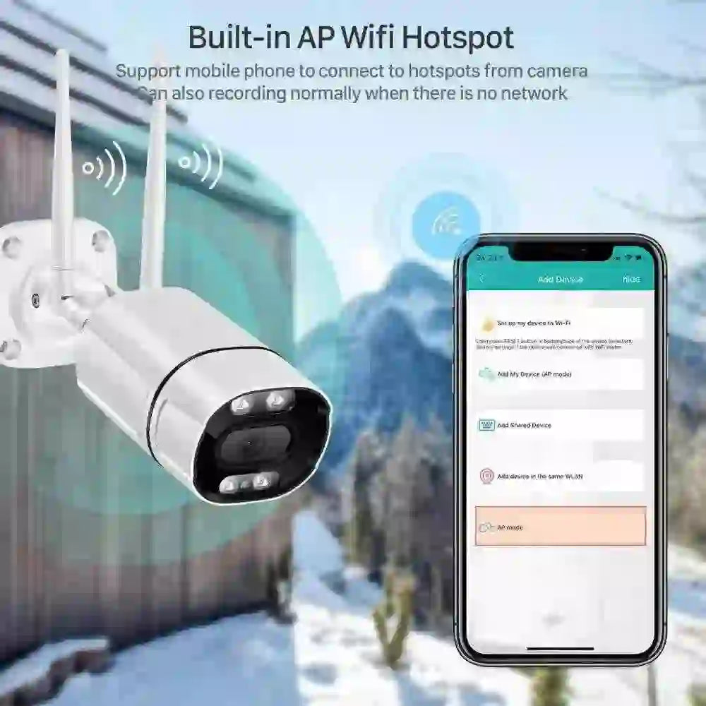 Myaudiosounds 5MP WiFi Outdoor Security Camera with AI for Ultimate Protection - MyAudioSounds