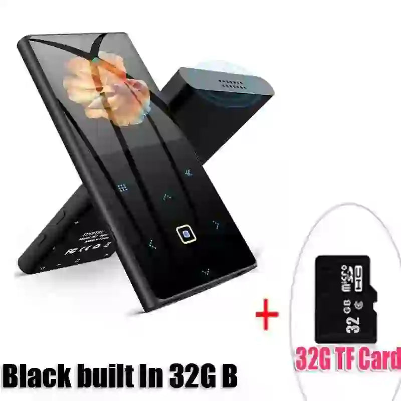 BENJIE M2 Bluetooth MP3 Player 32GB - Portable Music Player with FM Radio and Clip - MyAudioSounds