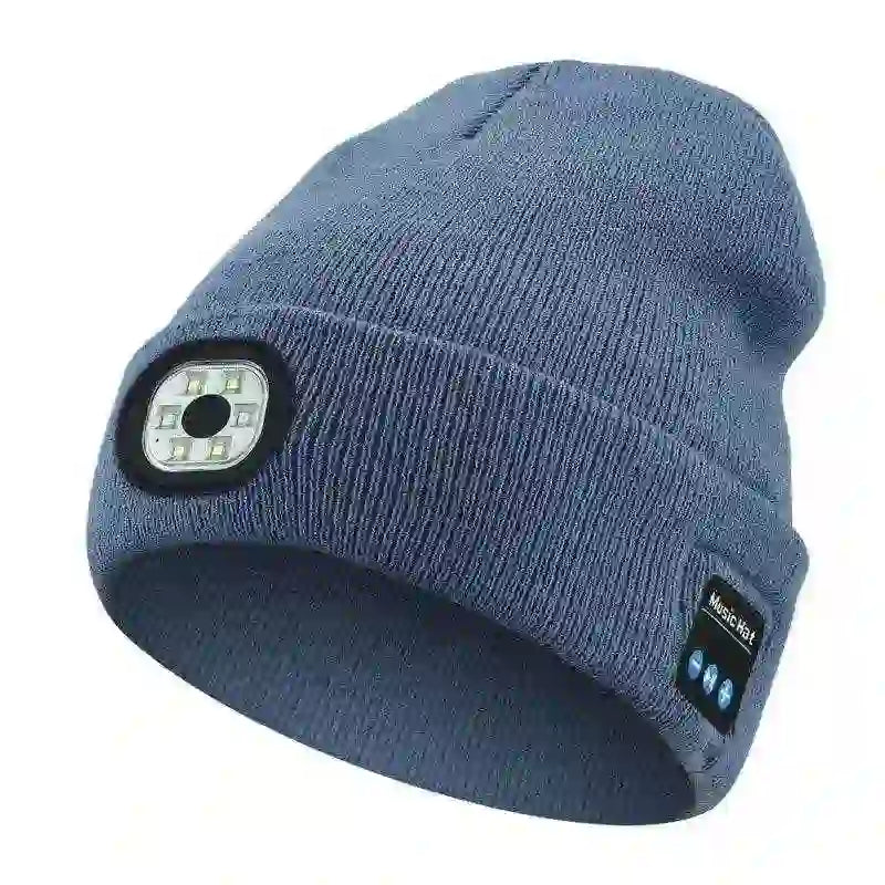 Bluetooth Beanie with LED Light - Stay Cozy and Bright Anywhere - MyAudioSounds