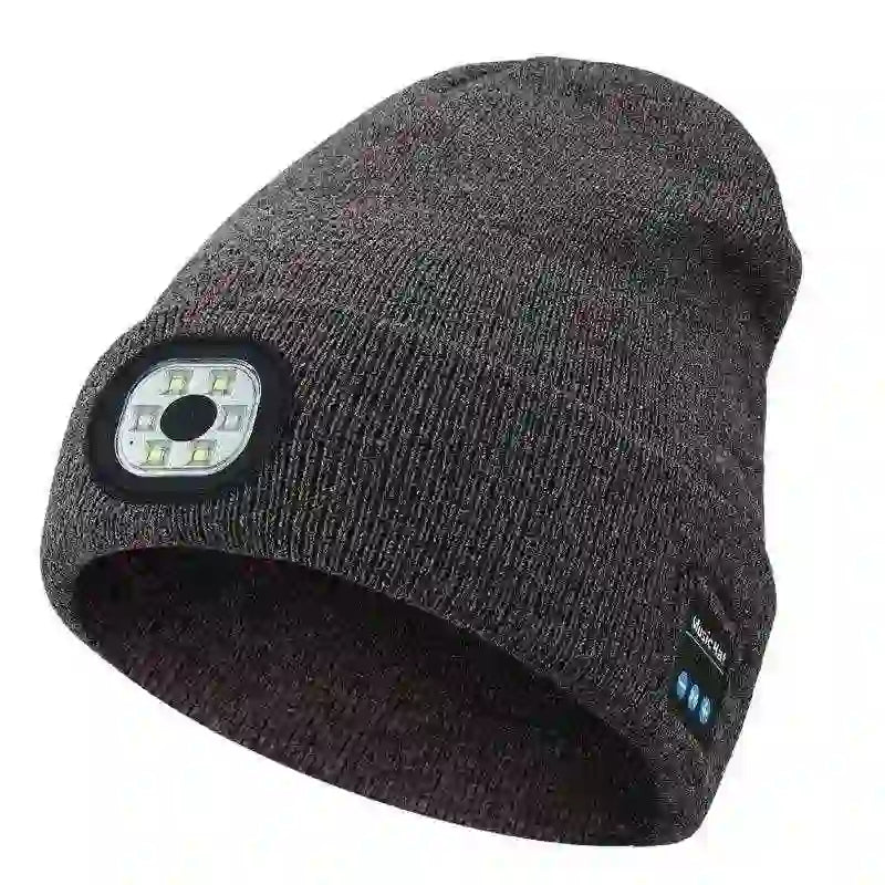 Bluetooth Beanie with LED Light - Stay Cozy and Bright Anywhere - MyAudioSounds