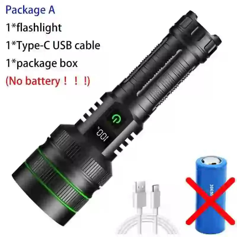 High-Power USB Rechargeable LED Spotlight - Bright, Portable, and Efficient - MyAudioSounds