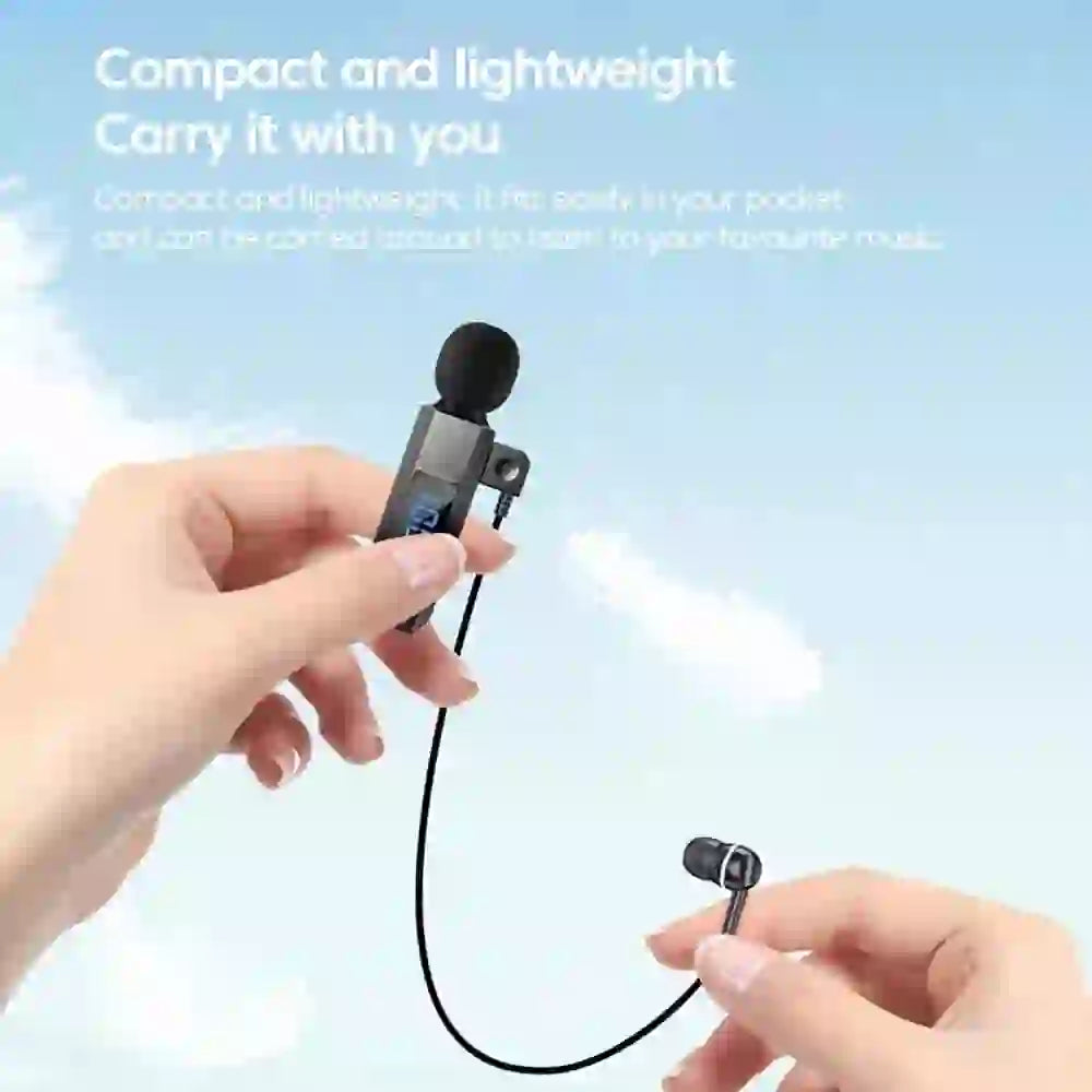 Myaudiosounds Bluetooth Collar-Clip Earbuds - Wireless Earbuds with Bluetooth 5.5 - MyAudioSounds