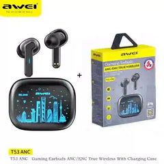 Awei T53 Bluetooth Earphones with ANC for Superior Sound Quality - MyAudioSounds