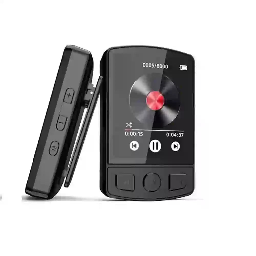 Bluetooth MP3 Player with Clip & Storage - Mini Design, Wireless Music - MyAudioSounds