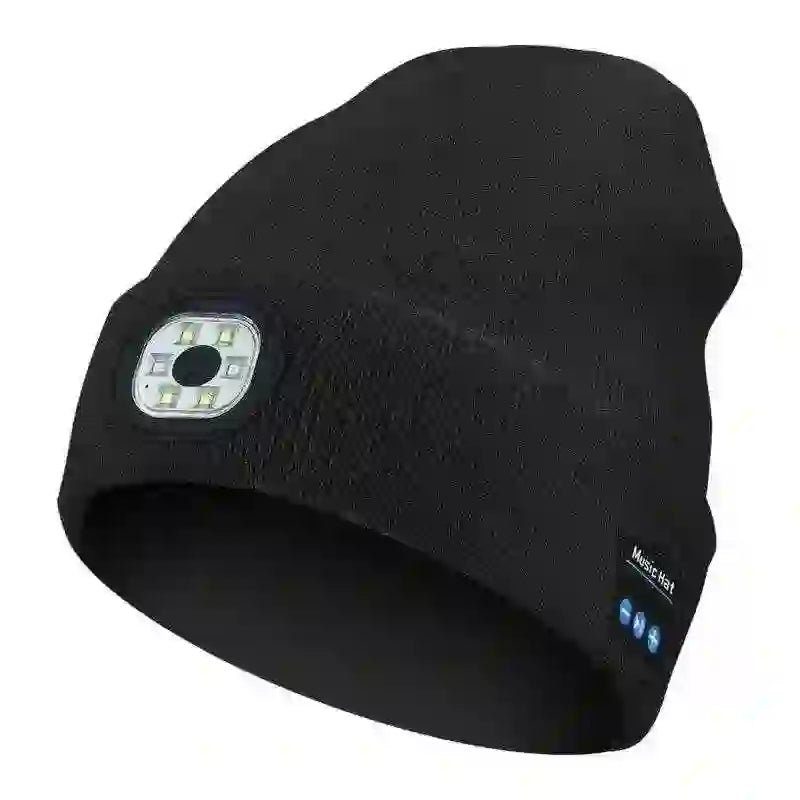 Bluetooth Beanie with LED Light - Stay Cozy and Bright Anywhere - MyAudioSounds