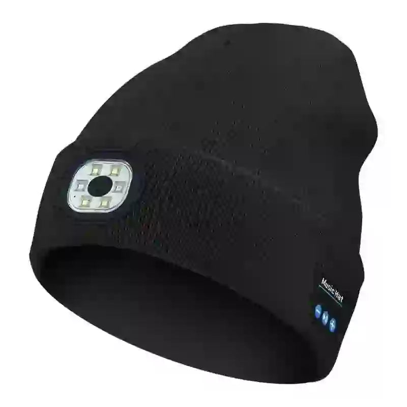 Bluetooth Beanie with LED Light - Stay Cozy and Bright Anywhere - MyAudioSounds
