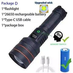 High-Power USB Rechargeable LED Spotlight - Bright, Portable, and Efficient - MyAudioSounds