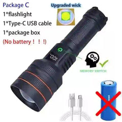 High-Power USB Rechargeable LED Spotlight - Bright, Portable, and Efficient - MyAudioSounds