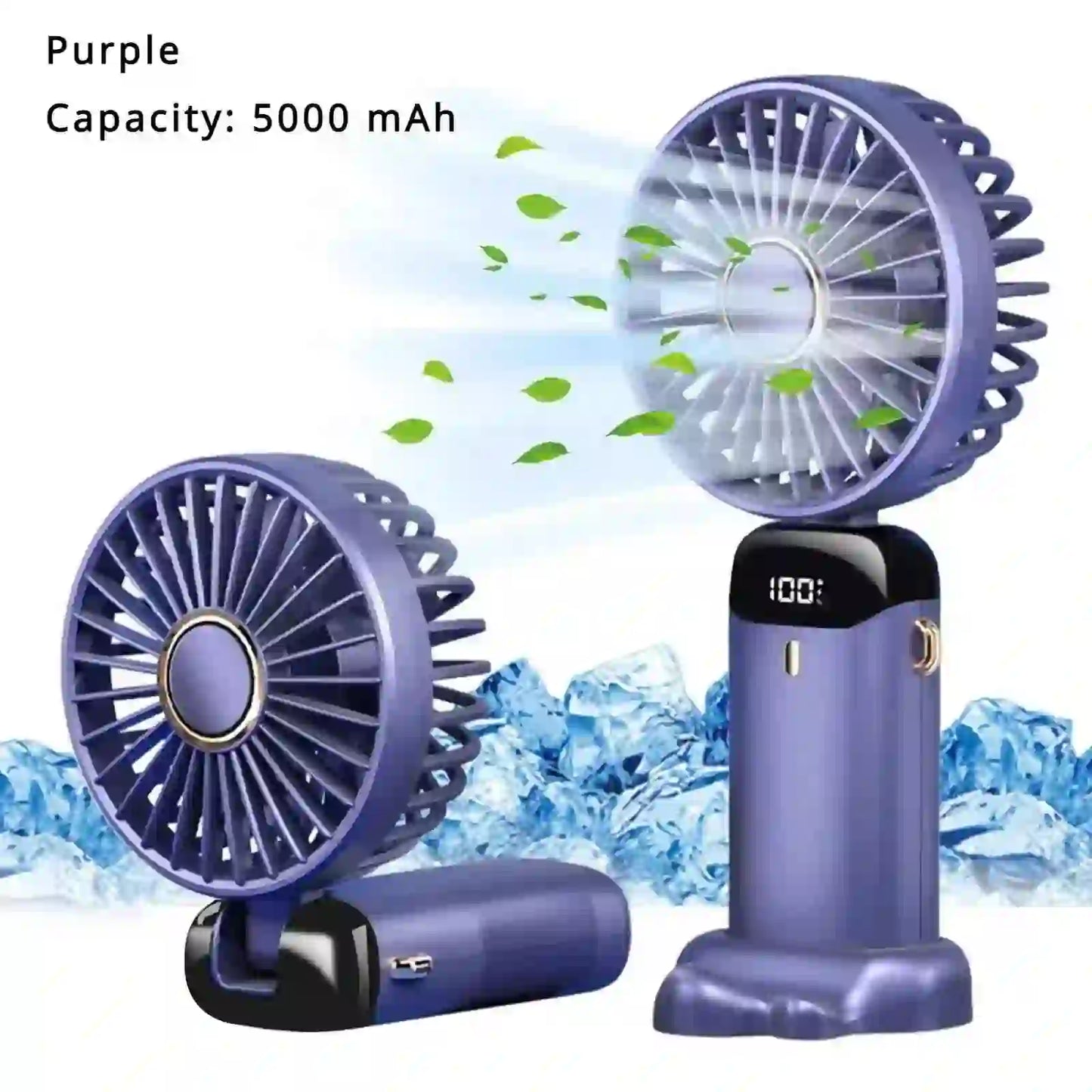 Portable Mini Fan - Rechargeable 5000mAh USB Mini Fan - MyAudioSounds