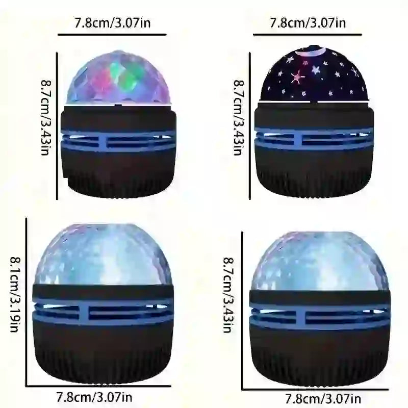 Galaxy Star Projector - 7 Colors Night Light for Relaxation and Decor - MyAudioSounds