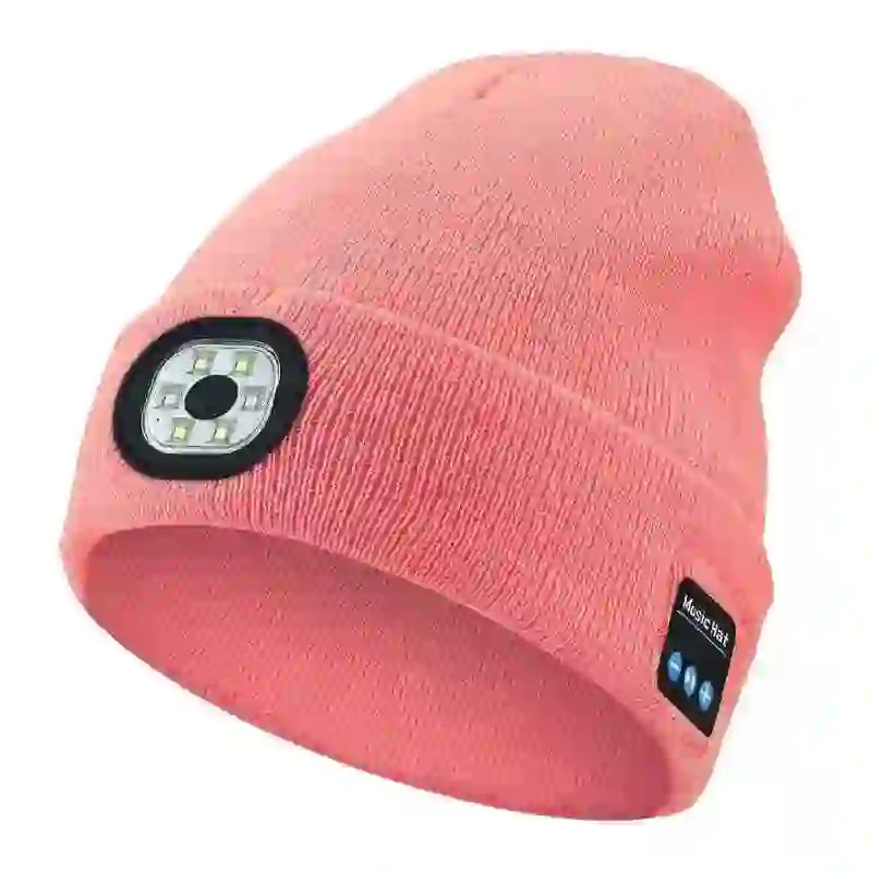 Bluetooth Beanie with LED Light - Stay Cozy and Bright Anywhere - MyAudioSounds