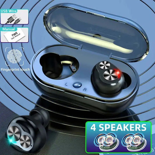 Myaudiosounds - Wireless Bluetooth Earphones with Mic - Crystal Clear Sound - MyAudioSounds