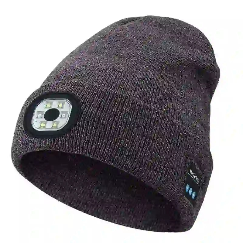 Bluetooth Beanie with LED Light - Stay Cozy and Bright Anywhere - MyAudioSounds
