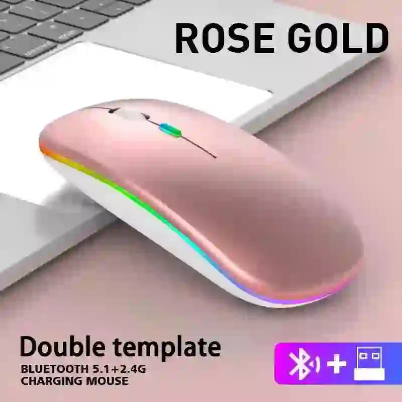 Ergonomic Bluetooth Gaming Mouse with RGB Wireless Technology - MyAudioSounds