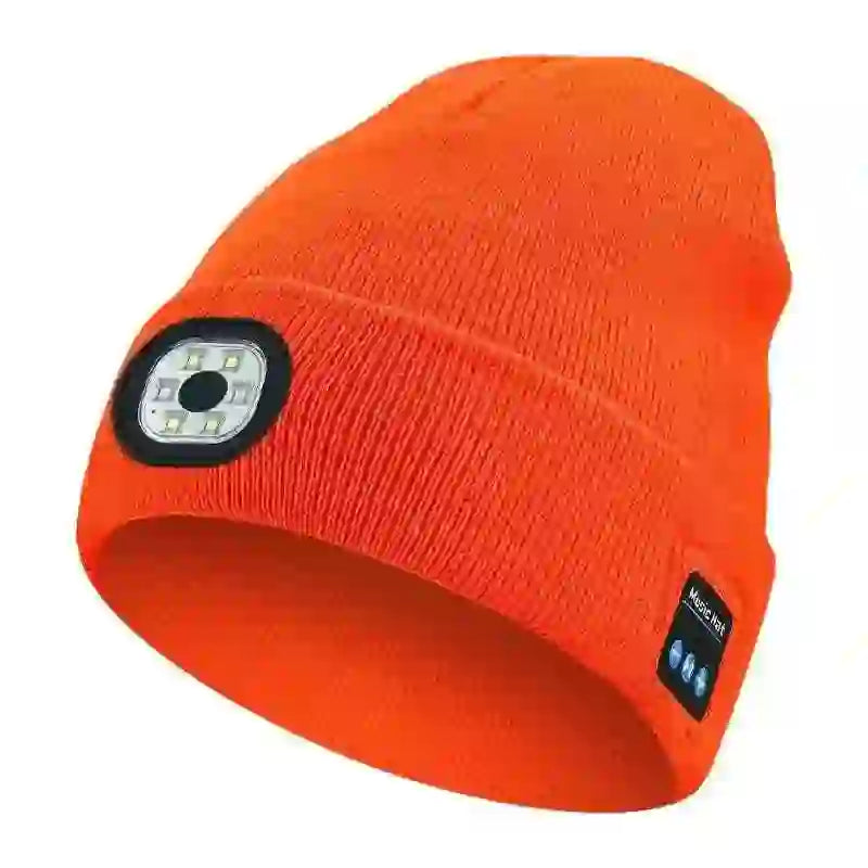 Bluetooth Beanie with LED Light - Stay Cozy and Bright Anywhere - MyAudioSounds