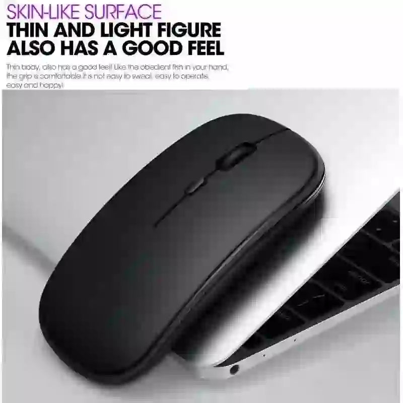 Ultra Thin Wireless Mouse - Portable, Stylish & Bluetooth Enabled - MyAudioSounds