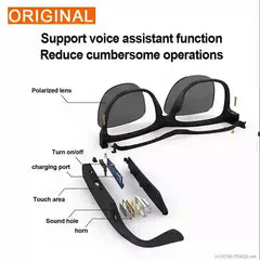 Lecoo C8 Smart Glasses with Bluetooth Headphones - Stylish & Wireless Audio Experience - MyAudioSounds