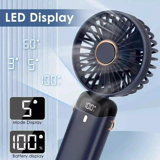 Portable Mini Fan - Rechargeable 5000mAh USB Mini Fan - MyAudioSounds