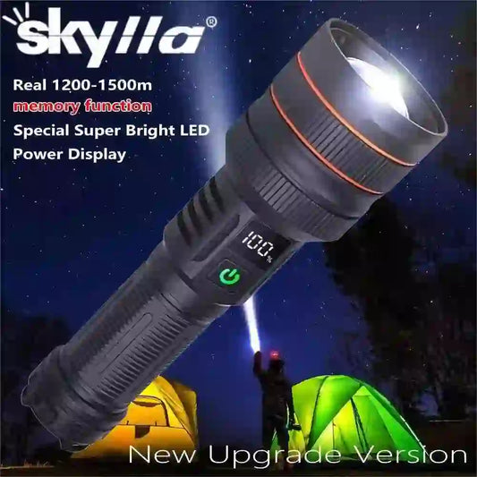 High-Power USB Rechargeable LED Spotlight - Bright, Portable, and Efficient - MyAudioSounds