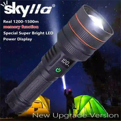 High-Power USB Rechargeable LED Spotlight - Bright, Portable, and Efficient - MyAudioSounds