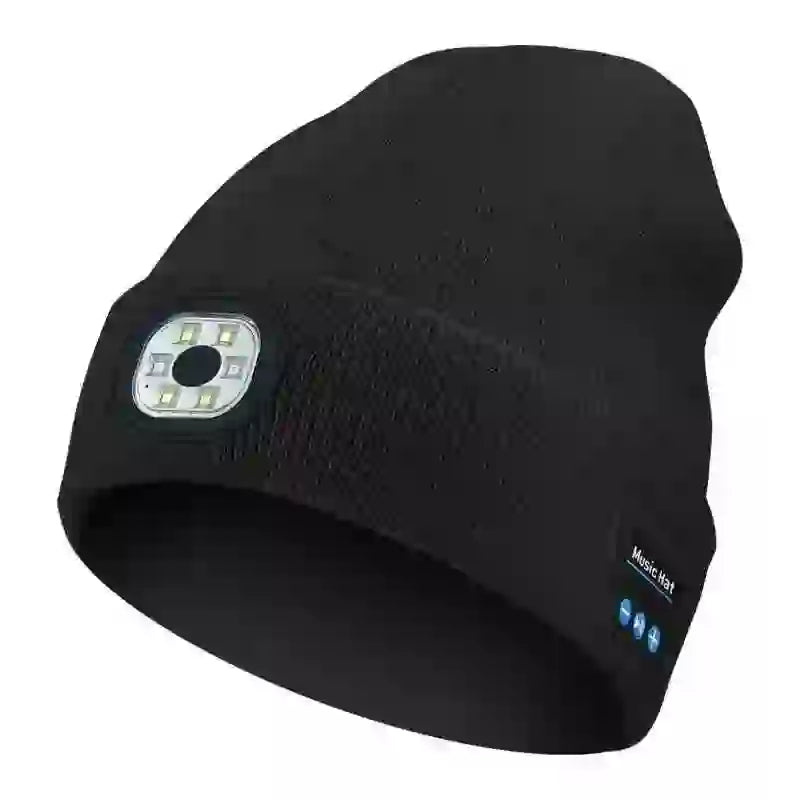 Bluetooth Beanie with LED Light - Stay Cozy and Bright Anywhere - MyAudioSounds