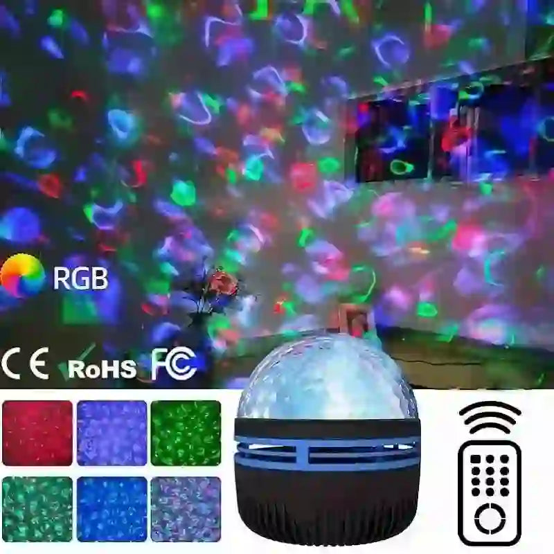 Galaxy Star Projector - 7 Colors Night Light for Relaxation and Decor - MyAudioSounds