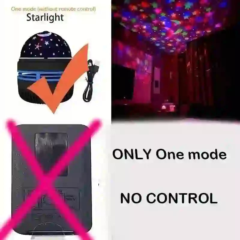 Galaxy Star Projector - 7 Colors Night Light for Relaxation and Decor - MyAudioSounds