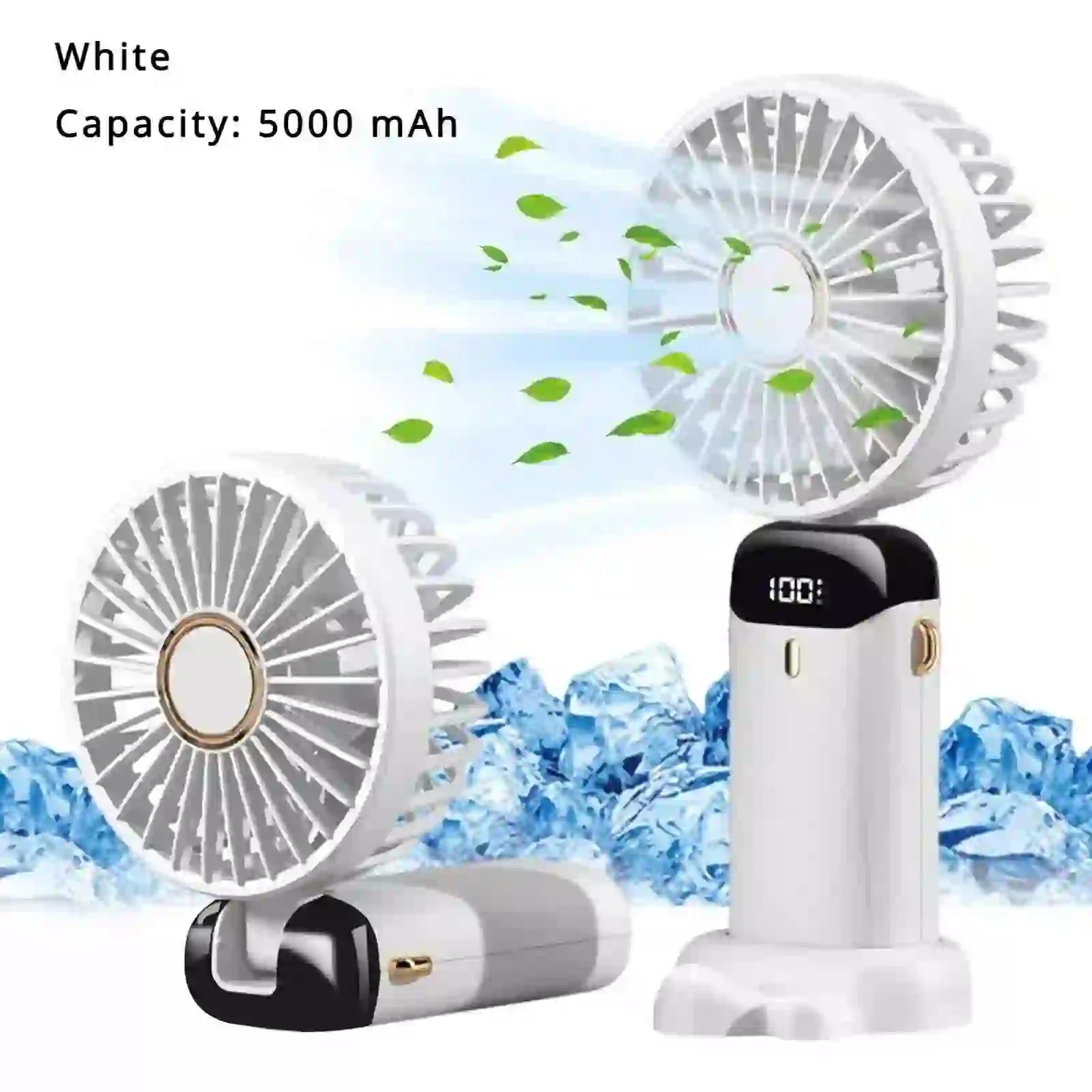 Portable Mini Fan - Rechargeable 5000mAh USB Mini Fan - MyAudioSounds