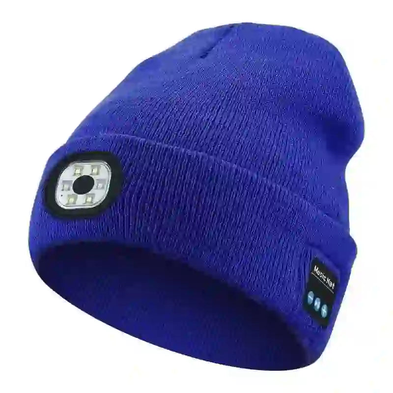 Bluetooth Beanie with LED Light - Stay Cozy and Bright Anywhere - MyAudioSounds
