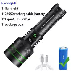 High-Power USB Rechargeable LED Spotlight - Bright, Portable, and Efficient - MyAudioSounds