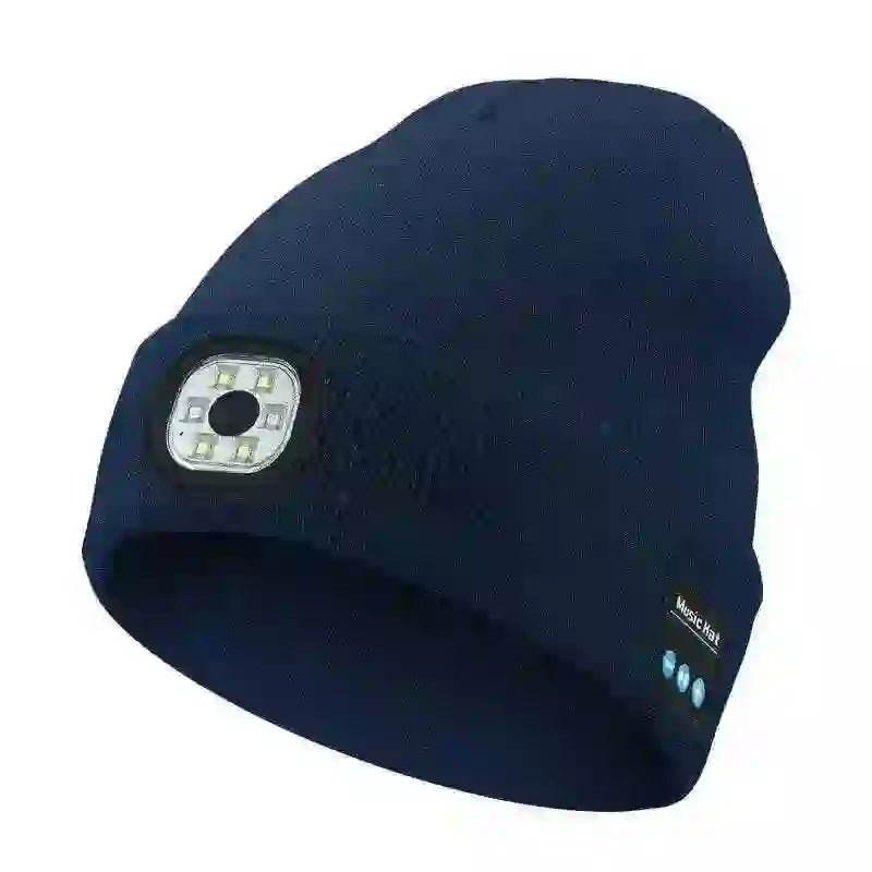 Bluetooth Beanie with LED Light - Stay Cozy and Bright Anywhere - MyAudioSounds