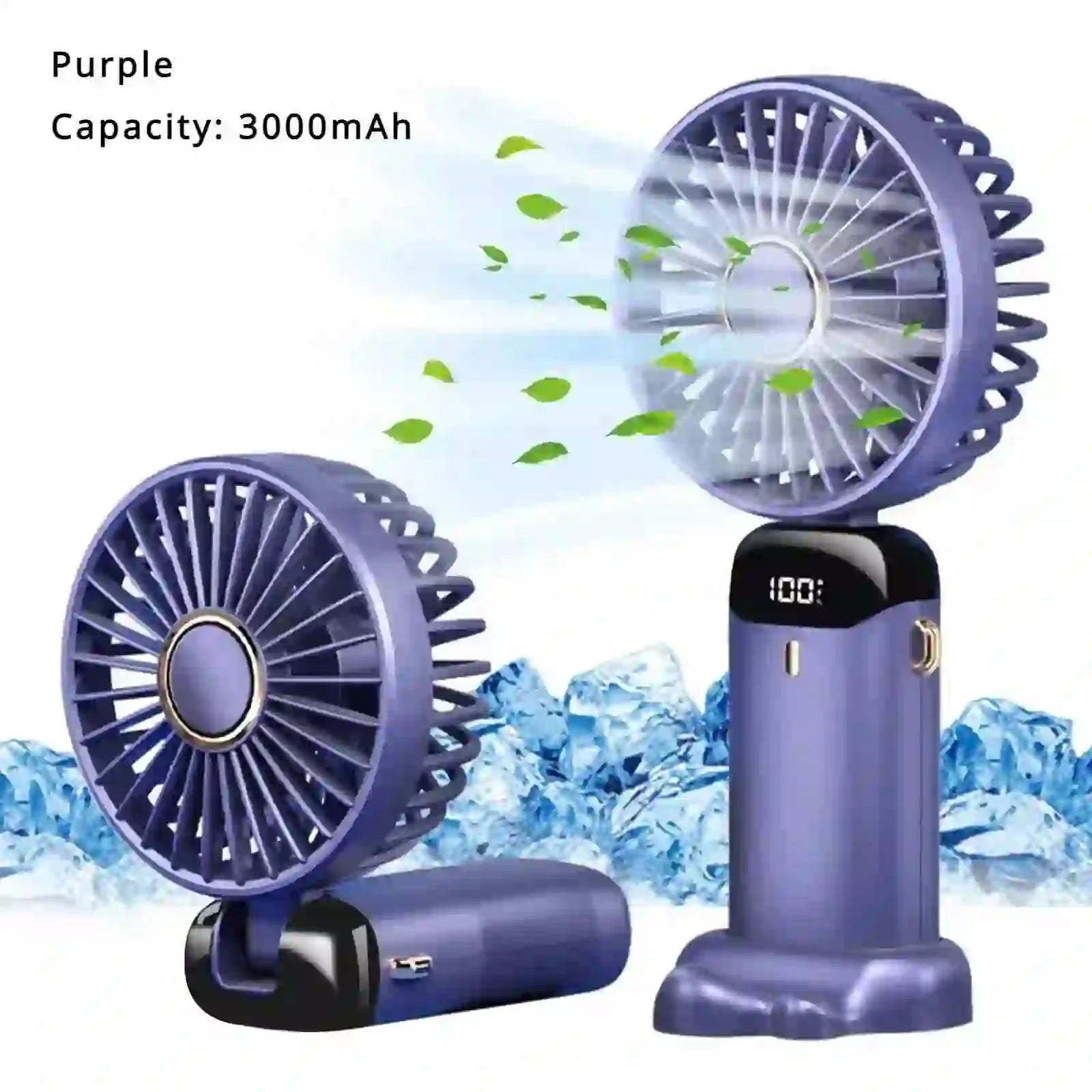Portable Mini Fan - Rechargeable 5000mAh USB Mini Fan - MyAudioSounds