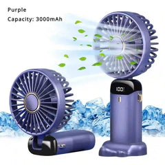 Portable Mini Fan - Rechargeable 5000mAh USB Mini Fan - MyAudioSounds